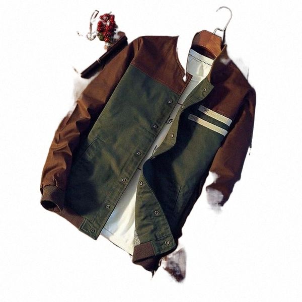 men's jackets henchiry fashion slim casual male outerwear baseball uniform streetwear hip hop fit pilot coats clothing 07rd#, Black;brown
men's jackets henchiry fashion slim casual male outerwear baseball uniform streetwear hip hop fit pilot coats clothing 07rd#, Black;brown