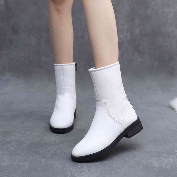 slippers cow leather flat heel medium boots with plush bottom women's short martin thick large mother single cre1, Black
slippers cow leather flat heel medium boots with plush bottom women's short martin thick large mother single cre1, Black