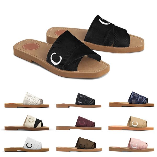 big size 42 for women designer slides fashion woody mules flat slippers vintage rubber canvas lace lettering woven peep toe stuffs outdoor s, Black
big size 42 for women designer slides fashion woody mules flat slippers vintage rubber canvas lace lettering woven peep toe stuffs outdoor s, Black