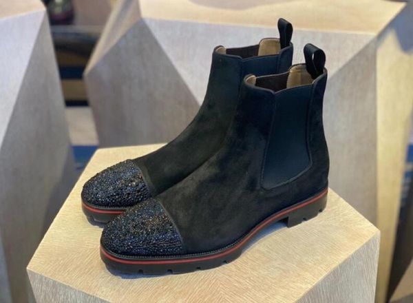 luxurious fashion designer boots men black leather with spike toe high red sole boots brand flat knight ankle boot winter casual shoes
luxurious fashion designer boots men black leather with spike toe high red sole boots brand flat knight ankle boot winter casual shoes