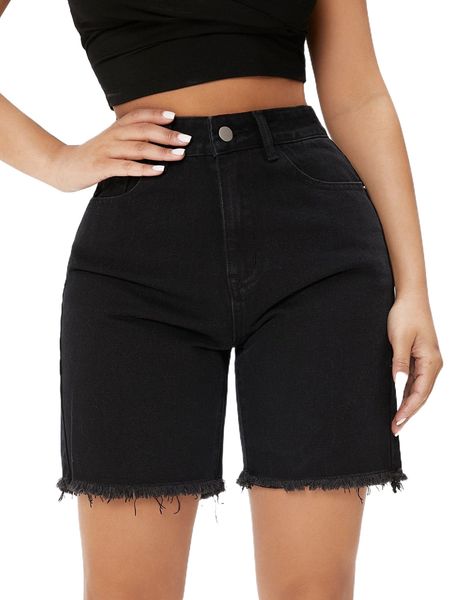 petite high waist raw hem denim shorts z8tg#, White;black
petite high waist raw hem denim shorts z8tg#, White;black