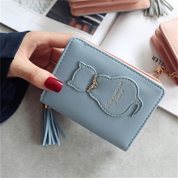 coin purses korean version of the new fashion all-in-one small fresh cat tassel buckle vertical two fold zipper short small wallet, Red;black
coin purses korean version of the new fashion all-in-one small fresh cat tassel buckle vertical two fold zipper short small wallet, Red;black