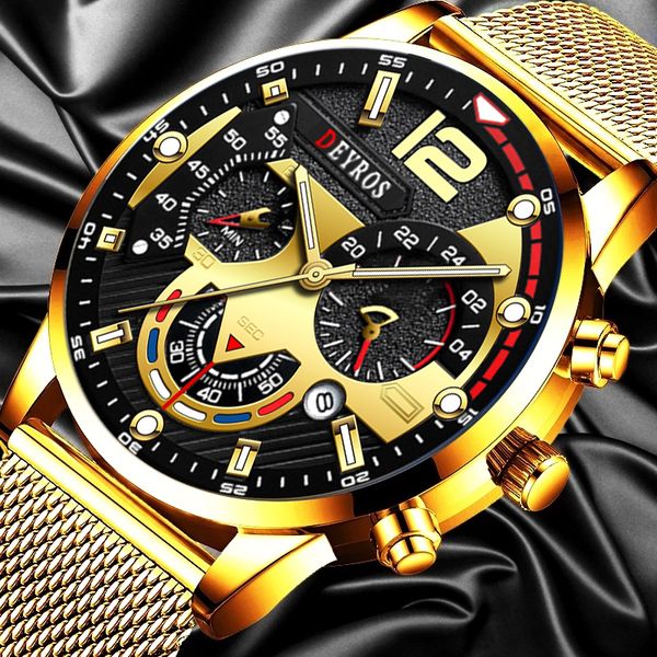 men's business watch luxury gold stainless steel mesh strap quartz watch luminous casual leather fashion accessories, Slivery;brown
men's business watch luxury gold stainless steel mesh strap quartz watch luminous casual leather fashion accessories, Slivery;brown