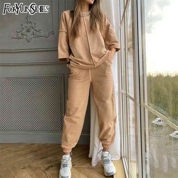 tracksuit women 2 piece sets comfy homewear outfitssport set tshirts jogging pants track suit summer clothes street style 210331, Gray
tracksuit women 2 piece sets comfy homewear outfitssport set tshirts jogging pants track suit summer clothes street style 210331, Gray