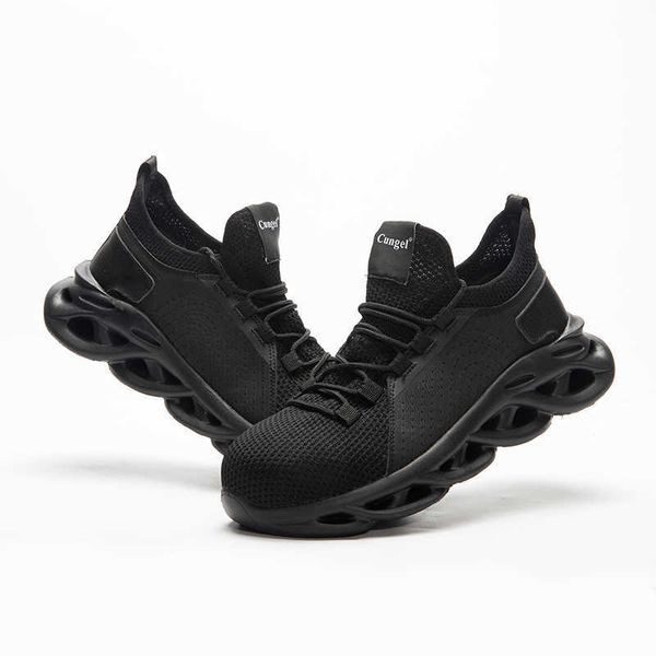 mens steel toe safety shoes casual breathable mesh outdoor sneakers anti-piercing work boots comfortable industrial men shoes, Black
mens steel toe safety shoes casual breathable mesh outdoor sneakers anti-piercing work boots comfortable industrial men shoes, Black