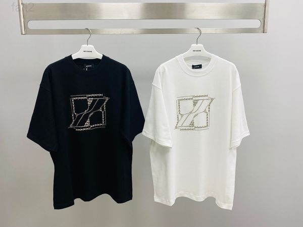 men's t-shirts designer correct version we11 chest pearl diamond alphabet square round neck loose men's and women's ins short, White;black
men's t-shirts designer correct version we11 chest pearl diamond alphabet square round neck loose men's and women's ins short, White;black