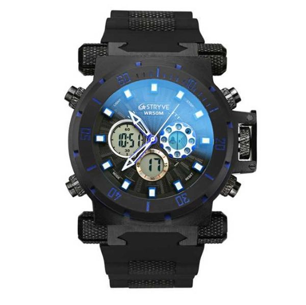fashion multifunctional stryve waterproof sports watch dual movement large dial trend outdoor watches s8015, Slivery;brown
fashion multifunctional stryve waterproof sports watch dual movement large dial trend outdoor watches s8015, Slivery;brown