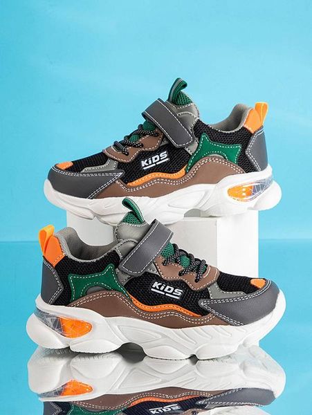 boys letter graphic lace up design hook-and-loop fastener chunky sneakers she, Black
boys letter graphic lace up design hook-and-loop fastener chunky sneakers she, Black