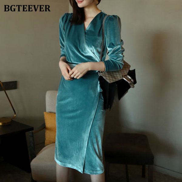 bgteever elegant v-neck velvet women dress full sleeve lace-up package hip female dress 2021 autumn winter vestidos femme, Black;gray
bgteever elegant v-neck velvet women dress full sleeve lace-up package hip female dress 2021 autumn winter vestidos femme, Black;gray