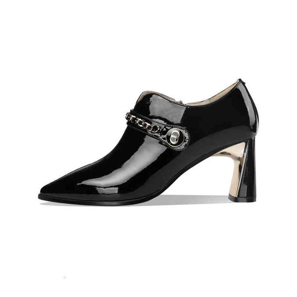 dress shoes spring and summer women's shoes pointed thick high heels electroplated metal nest bare boots leather deep mouth single diwl, Black
dress shoes spring and summer women's shoes pointed thick high heels electroplated metal nest bare boots leather deep mouth single diwl, Black