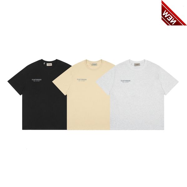 2022ss season 7 new basic essentials double thread letter reflective short sleeve, White;black
2022ss season 7 new basic essentials double thread letter reflective short sleeve, White;black