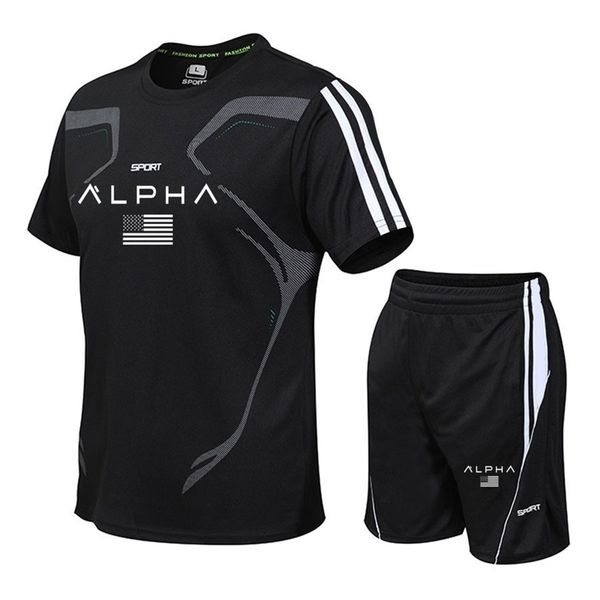 men t shirt shorts suit tracksuit male sportswear set 2020 men clothing fitness joggers summer cool 2 piece sets plus size 5xl t200707, Gray
men t shirt shorts suit tracksuit male sportswear set 2020 men clothing fitness joggers summer cool 2 piece sets plus size 5xl t200707, Gray