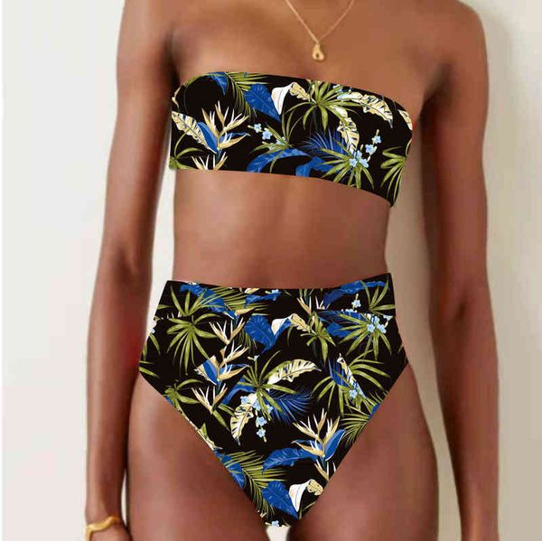 bikini 2022 women's split swimsuit strapl high waist floral swimsuit bikini fashion, White;black
bikini 2022 women's split swimsuit strapl high waist floral swimsuit bikini fashion, White;black