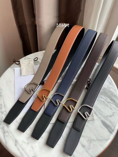 new men's fashion designer leather belts classic metal gold buckle double sided leathers casual man and women's belts 38mm 32mm, Black;brown
new men's fashion designer leather belts classic metal gold buckle double sided leathers casual man and women's belts 38mm 32mm, Black;brown