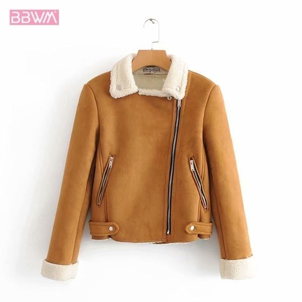 warm winter fashion long sleeve zipper lamb hair female coat fur one deerskin locomotive womens jacket black chic 201029, Black;brown
warm winter fashion long sleeve zipper lamb hair female coat fur one deerskin locomotive womens jacket black chic 201029, Black;brown
