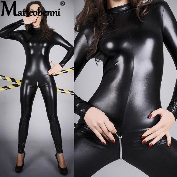 costumes women erotic crotchless latex teddies bodysuits double zipper costumes gay open crotch faux leather catsuit lingerie, Black
costumes women erotic crotchless latex teddies bodysuits double zipper costumes gay open crotch faux leather catsuit lingerie, Black
