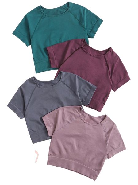 4 pack raglan sleeve sports tee o4yg#, Gray
4 pack raglan sleeve sports tee o4yg#, Gray