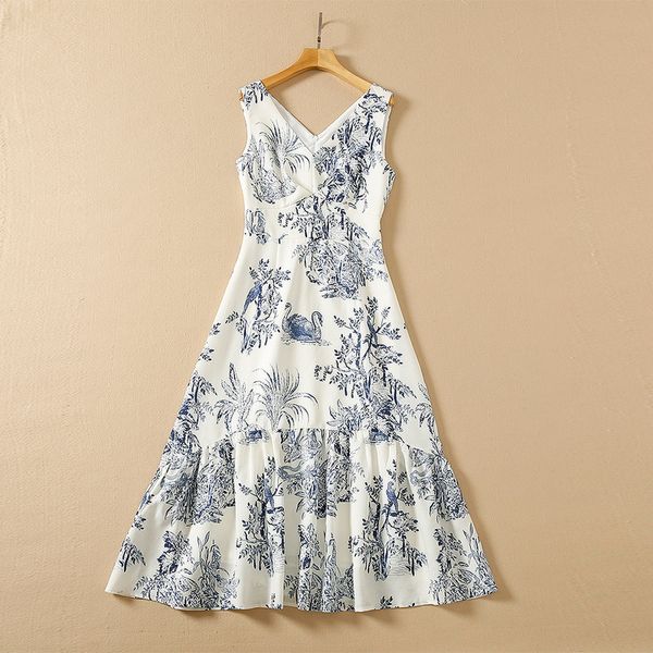 european and american women's wear spring 2022 new sleeveless animal print with v-neck fashionable cotton and linen dress, Black;gray
european and american women's wear spring 2022 new sleeveless animal print with v-neck fashionable cotton and linen dress, Black;gray