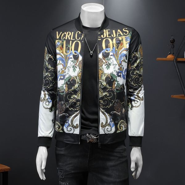 men luxury print jacket brand clothing 2022 spring korean slim fit bomber black jacket windbreaker vintage jacket coats m-5xl, Black;brown
men luxury print jacket brand clothing 2022 spring korean slim fit bomber black jacket windbreaker vintage jacket coats m-5xl, Black;brown
