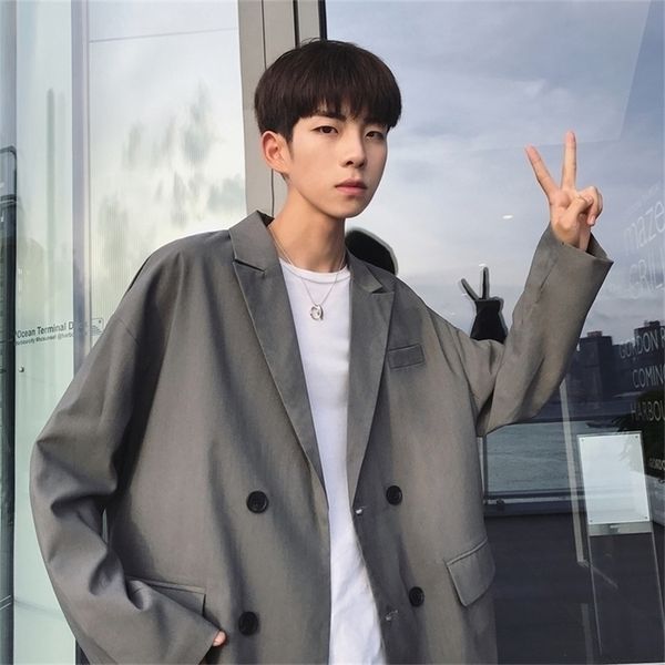 fashion casual mens suits blazers long sleeve korean style men suit jacket blazer homme 201104, White;black
fashion casual mens suits blazers long sleeve korean style men suit jacket blazer homme 201104, White;black