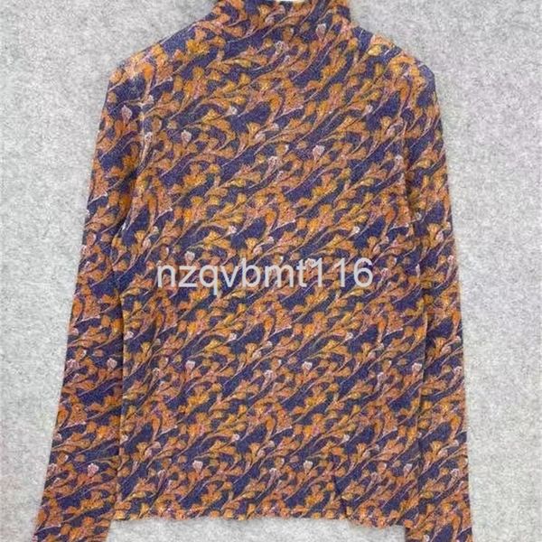 women's knits & tees leaf digital printing pullover small pile collar wool knitted bottomed shirt with thin foreign style slim women�, White
women's knits & tees leaf digital printing pullover small pile collar wool knitted bottomed shirt with thin foreign style slim women�, White