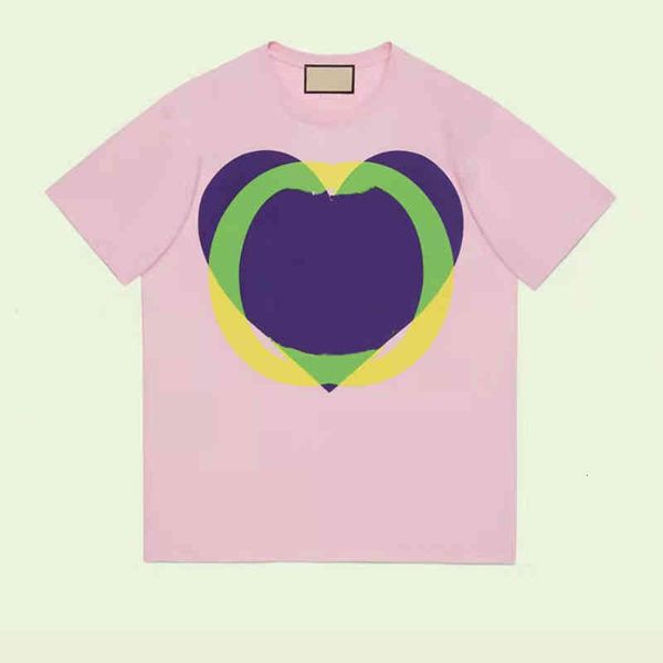 women's t-shirt summer interlocking heart-shaped short sleeve t-shirt for men and women, White
women's t-shirt summer interlocking heart-shaped short sleeve t-shirt for men and women, White
