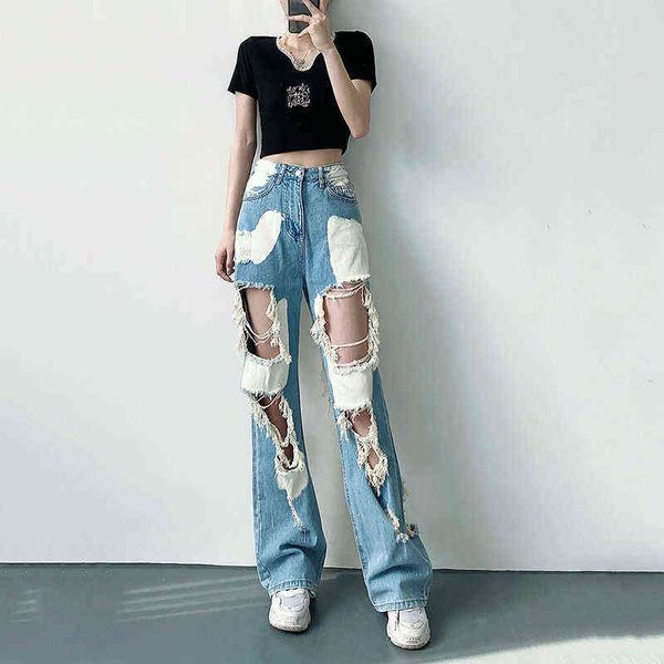 y2k fashion oversized ripped jeans women street retro fashion ripped jeans for women jeans high waist wide pipe pants l220726, Blue
y2k fashion oversized ripped jeans women street retro fashion ripped jeans for women jeans high waist wide pipe pants l220726, Blue