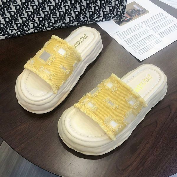 women's outdoor platform slippers 2022 summer new fashion versatile comfortable non-slip breathable cloth sandals, Black
women's outdoor platform slippers 2022 summer new fashion versatile comfortable non-slip breathable cloth sandals, Black