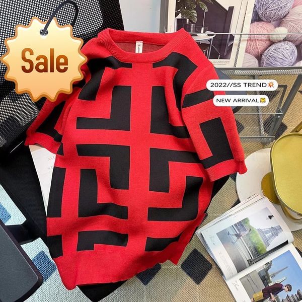 2022c factory direct sale trendy brand men's t-shirts women's spring summer new slim fit fashion round neck knitted short sleeve t, White;black
2022c factory direct sale trendy brand men's t-shirts women's spring summer new slim fit fashion round neck knitted short sleeve t, White;black