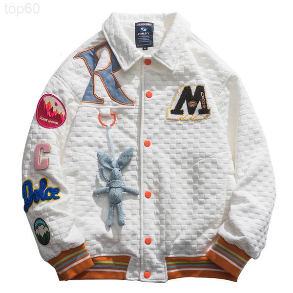 men's hoodies & sweatshirts designer american fashion brand embroidered waffle jacket men's spring couple student coat lapel new b, Black
men's hoodies & sweatshirts designer american fashion brand embroidered waffle jacket men's spring couple student coat lapel new b, Black