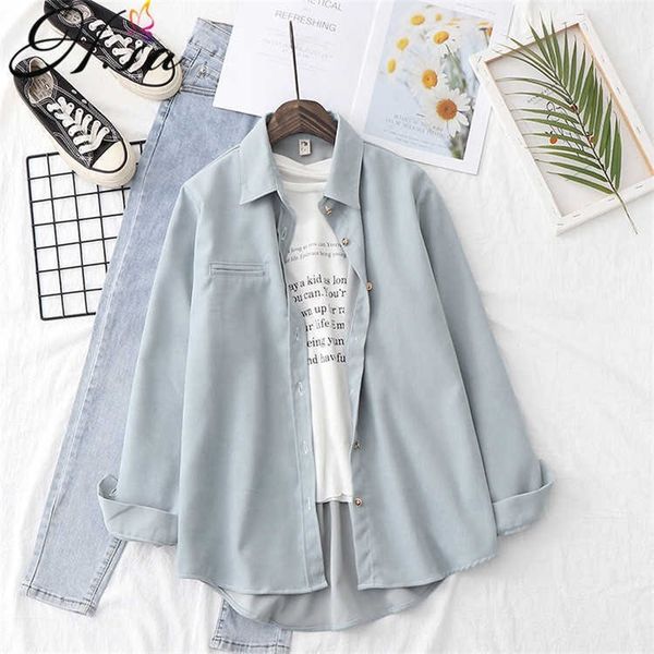 hsa women spring blouses candy color solid oversized shirts long sleeve chic blusas turn down collar casual ladies 210716, White
hsa women spring blouses candy color solid oversized shirts long sleeve chic blusas turn down collar casual ladies 210716, White