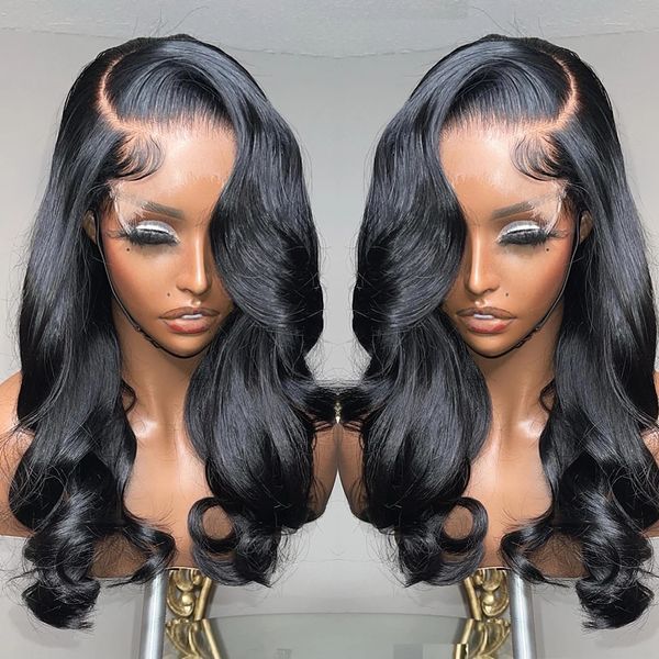 body wave lace front wig hd invisible swiss 13x4 human hair brazilian hair 4x4 frontal 150 density wigs for women diva2 side part fluffy wav, Black;brown
body wave lace front wig hd invisible swiss 13x4 human hair brazilian hair 4x4 frontal 150 density wigs for women diva2 side part fluffy wav, Black;brown