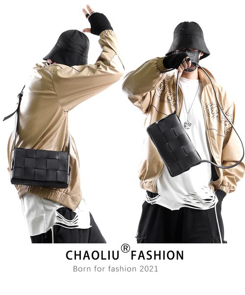 dhl20pcs messenger bags men pu black weave square cross flap cover crossbody bag
dhl20pcs messenger bags men pu black weave square cross flap cover crossbody bag