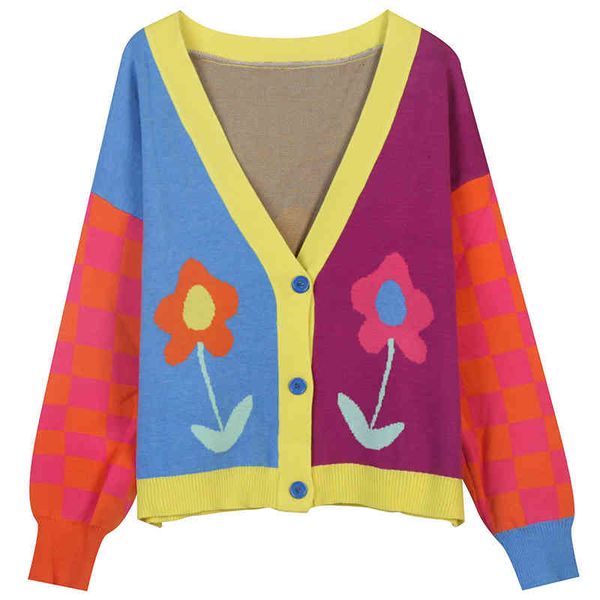 women's sweaters clothing autumn winter short color contrast flower jacquard sweet age reduction slim fitting v-neck knitted cardigan c, White;black
women's sweaters clothing autumn winter short color contrast flower jacquard sweet age reduction slim fitting v-neck knitted cardigan c, White;black