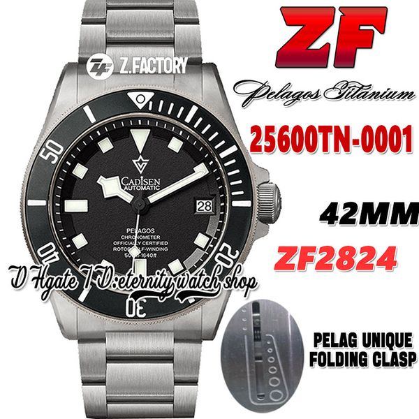 zf zf25600 eta 2824 zf2824 automatic mens watch 42mm titanium case black ceramic bezel blacks dial sapphire titanium metal bracelet super ve, Slivery;brown
zf zf25600 eta 2824 zf2824 automatic mens watch 42mm titanium case black ceramic bezel blacks dial sapphire titanium metal bracelet super ve, Slivery;brown