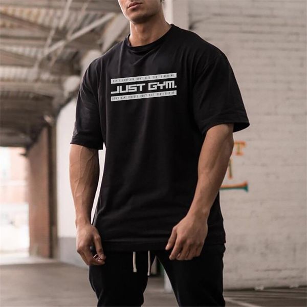 mens loose oversized fit short sleeve t shirt streetwear fitness lifestyle t-shirt summer brand gym clothing workout tshirt 220509, White;black
mens loose oversized fit short sleeve t shirt streetwear fitness lifestyle t-shirt summer brand gym clothing workout tshirt 220509, White;black