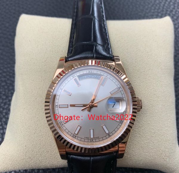 men's automatic mechanical watch bp factory day date new v3 version 118135 36mm rose gold sapphire luminous waterproof designer watch w, Slivery;brown
men's automatic mechanical watch bp factory day date new v3 version 118135 36mm rose gold sapphire luminous waterproof designer watch w, Slivery;brown