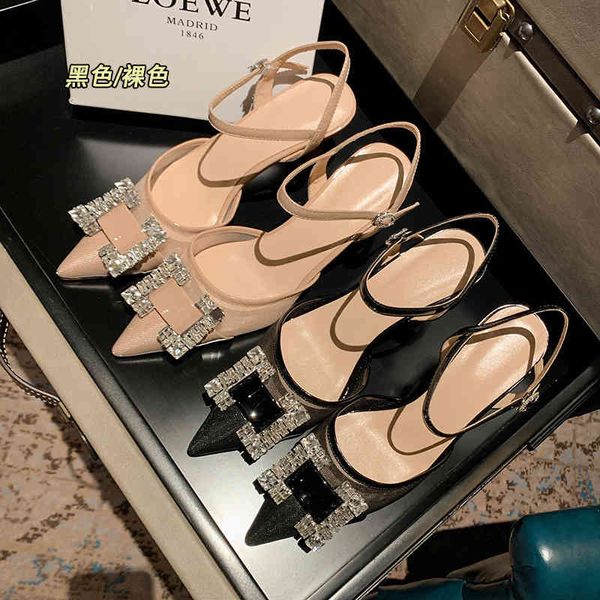 sandals elegant pointed high heels summer square buckle mesh temperament sandals n8ww, Black
sandals elegant pointed high heels summer square buckle mesh temperament sandals n8ww, Black