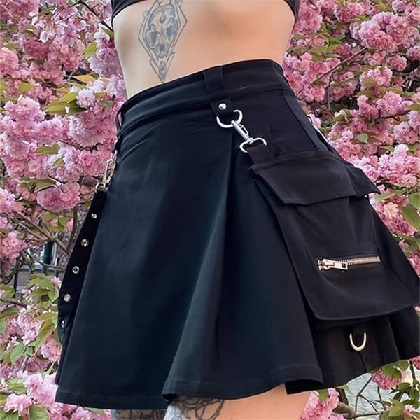 insgoth harajuku punk gothic black high waist black skirts women patchwork bandage mini skirt female streetwear summer chie 220701
insgoth harajuku punk gothic black high waist black skirts women patchwork bandage mini skirt female streetwear summer chie 220701