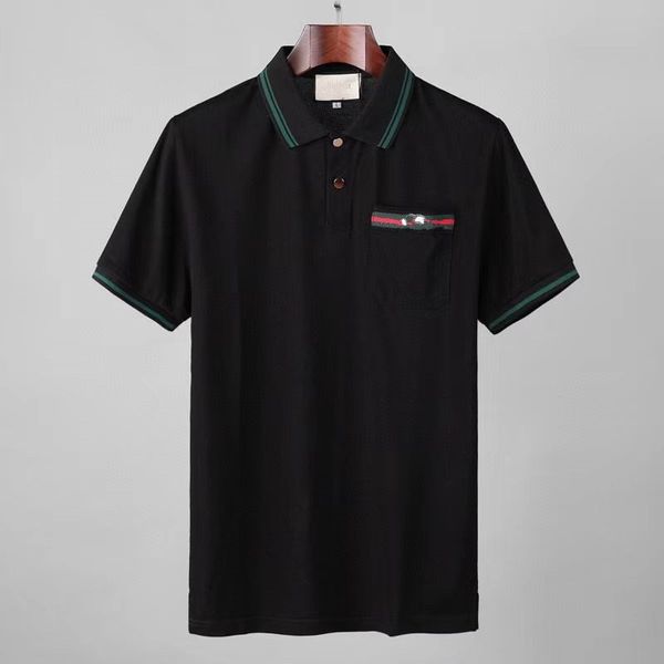 2022 men's wear designer polo shirt fashion black and white stripe stand collar pullover cotton embroidery breathable clothing, White;black
2022 men's wear designer polo shirt fashion black and white stripe stand collar pullover cotton embroidery breathable clothing, White;black