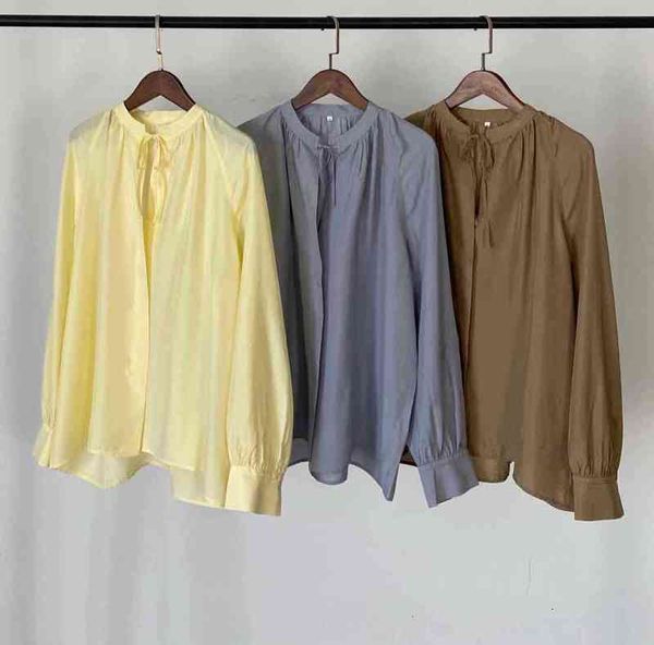 women's polos light luxury women's wear vc sand washed silk round neck ribbon shirt pure original women, White
women's polos light luxury women's wear vc sand washed silk round neck ribbon shirt pure original women, White