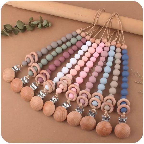 newborn baby silica gel bead pacifier holders wooden teethers safe infant toddler toys beech teether chain clips
newborn baby silica gel bead pacifier holders wooden teethers safe infant toddler toys beech teether chain clips