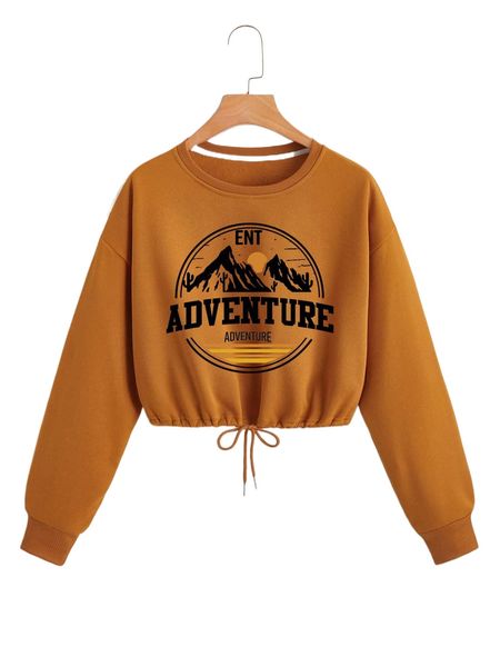 mountain & letter graphic drawstring hem drop shoulder thermal crop pullover f7di#, Black
mountain & letter graphic drawstring hem drop shoulder thermal crop pullover f7di#, Black
