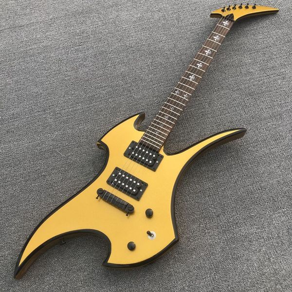 delivery high-quality gold integrated link electric guitar special-shaped new can be customized
delivery high-quality gold integrated link electric guitar special-shaped new can be customized