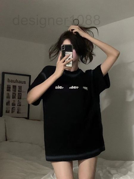 women's t-shirt designer aw22 summer new inkjet wash print couple loose short sleeve t-shirt 471w, White
women's t-shirt designer aw22 summer new inkjet wash print couple loose short sleeve t-shirt 471w, White
