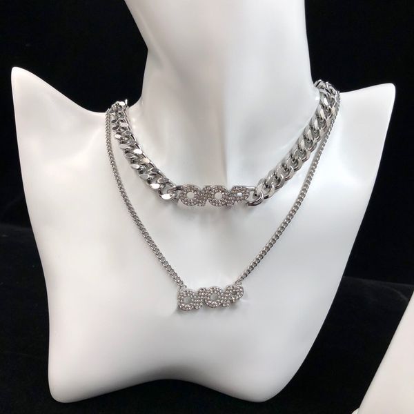 fashion designer brand letter pendant necklace luxury ladies gold chain jewelry gifts2, Silver
fashion designer brand letter pendant necklace luxury ladies gold chain jewelry gifts2, Silver