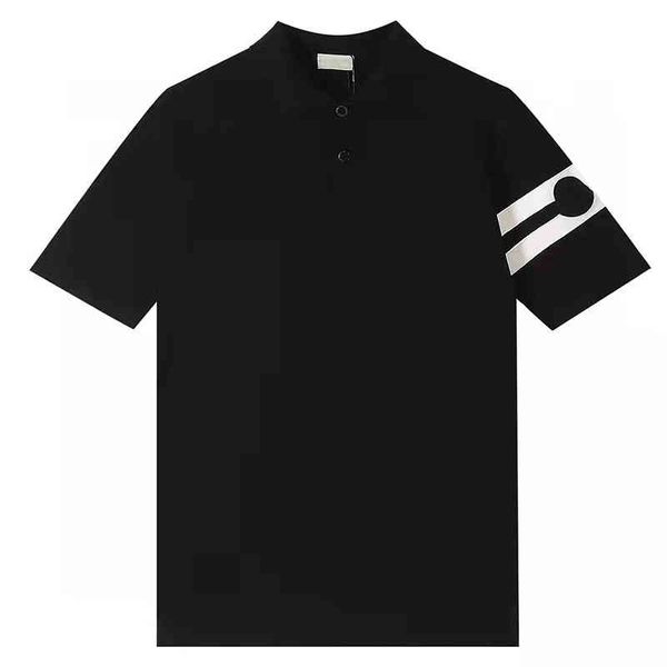 men's polos summer polo collar color matching short sleeve t-shirt for men and women, White;black
men's polos summer polo collar color matching short sleeve t-shirt for men and women, White;black