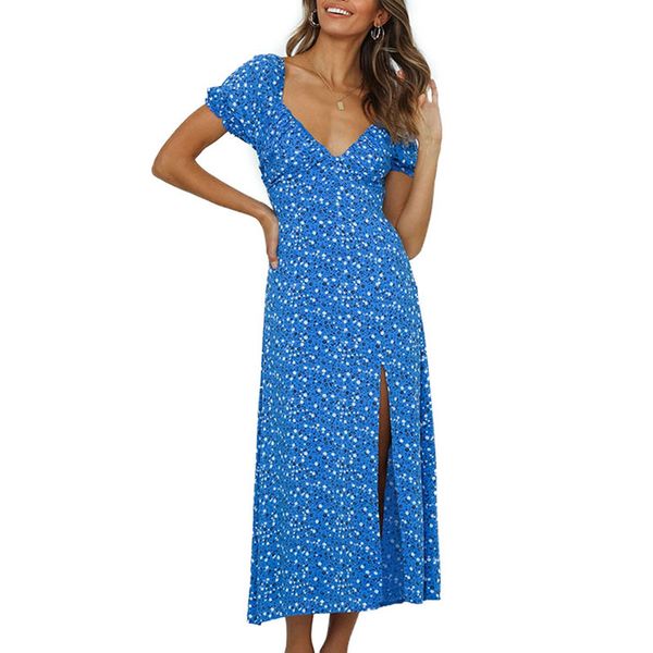 v-neck a-line floral mid calf loose slit dress printed chiffon thin-look summer casual with puff short-sleeved sleeves high side split high, Black;gray
v-neck a-line floral mid calf loose slit dress printed chiffon thin-look summer casual with puff short-sleeved sleeves high side split high, Black;gray