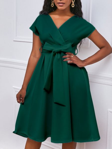women v neck dress pleated a line with waist belt party fashion female african event occasion prom white celebrate elegant robes 220520, Black;gray
women v neck dress pleated a line with waist belt party fashion female african event occasion prom white celebrate elegant robes 220520, Black;gray