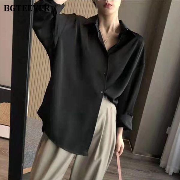 office wear autumn loose solid women shirts blusas elegant lapel long sleeve single-breasted female blouses 2021, White
office wear autumn loose solid women shirts blusas elegant lapel long sleeve single-breasted female blouses 2021, White
